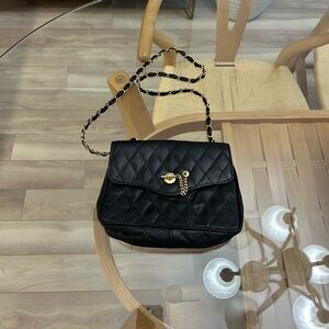 Vintage Leather Quilted Chain Bag
